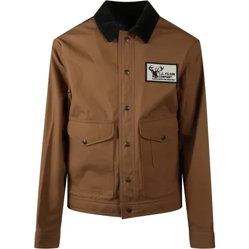 Light Jackets, male, , Size: L Oxford Cotton and Wool Work Jacket - Junya Watanabe - Modalova