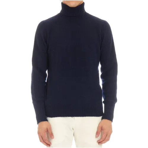 Turtlenecks, male, , Size: L Wool Sweater Dolcevita Style - Drumohr - Modalova