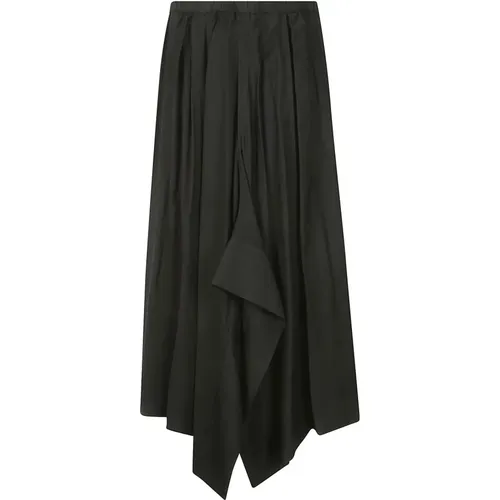 R-Cuff Skirt , female, Sizes: M - Yohji Yamamoto - Modalova