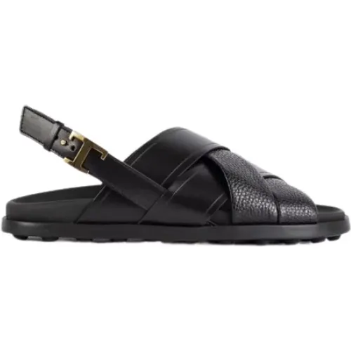 Flat Sandals, female, , Size: 5 US leather sandals - TOD'S - Modalova