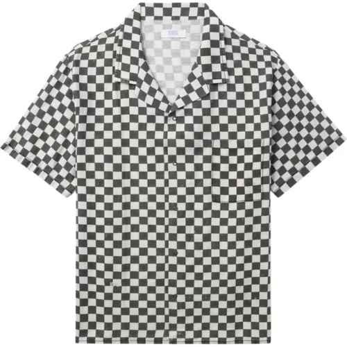 Checked Hawaiian Shirt , male, Sizes: L - ERL - Modalova