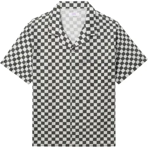 Checked Hawaiian Shirt , male, Sizes: L, M - ERL - Modalova