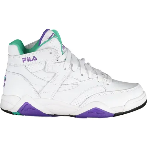 Sneakers, female, , Size: 6 US Sporty High-Top Sneakers with Contrast Details - Fila - Modalova