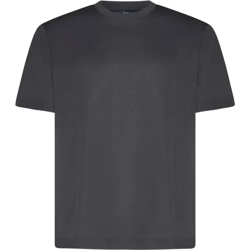 Cotton Jersey Crew Neck T-shirts , male, Sizes: 2XL - Herno - Modalova