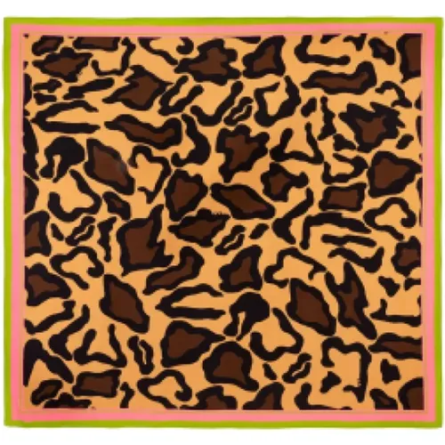 Leoparden Quadratisches Tuch , Damen, Größe: ONE Size - IVI - Modalova