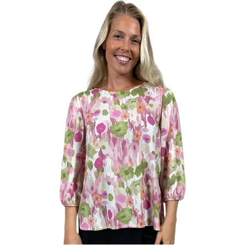 Blouses, female, , Size: L Floral Blouse Sammy.Sp24 Rose - 2-Biz - Modalova