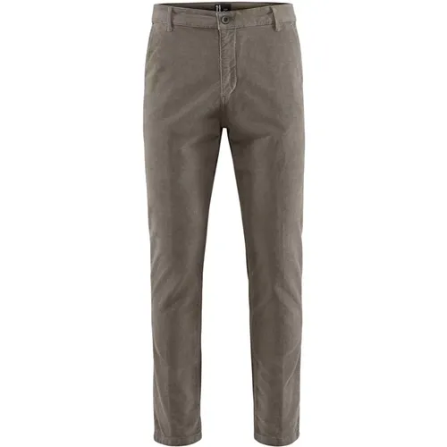 Chinos, male, , Size: W29 Slim-fit Velvet Chino Pants - BomBoogie - Modalova