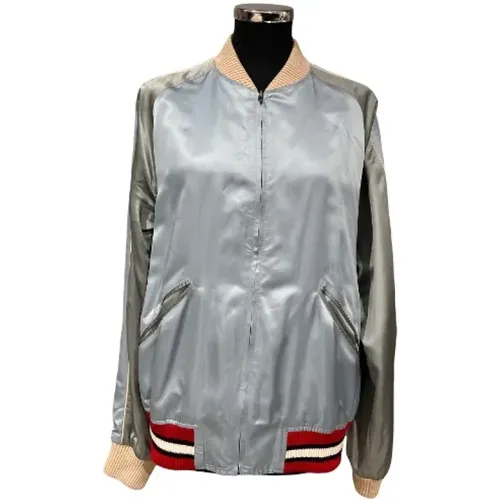 Pre-owned Satin outerwear , female, Sizes: 4XL/5XL - Gucci Vintage - Modalova