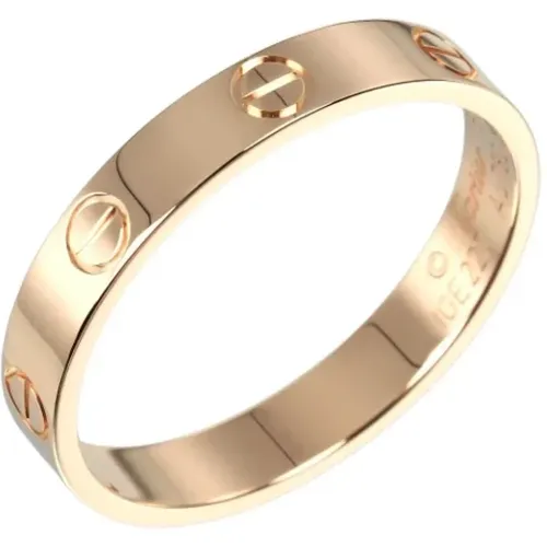 Pre-owned Jewellery, female, , Size: ONE SIZE Pre-owned Rose Gold rings - Cartier Vintage - Modalova