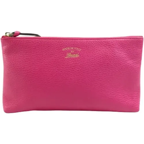 Pre-owned Clutches, female, , Size: ONE SIZE Pre-owned Leather clutches - Gucci Vintage - Modalova