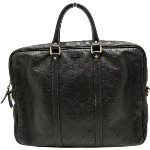 Pre-owned Handbags, male, , Size: ONE SIZE Pre-owned Leather gucci-bags - Gucci Vintage - Modalova