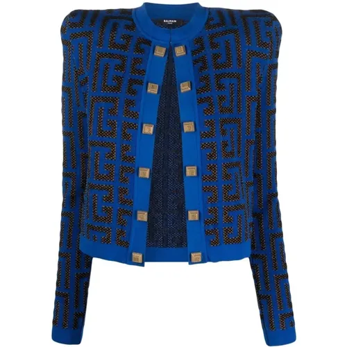 Side to side pharaon jacket , female, Sizes: XS - Balmain - Modalova