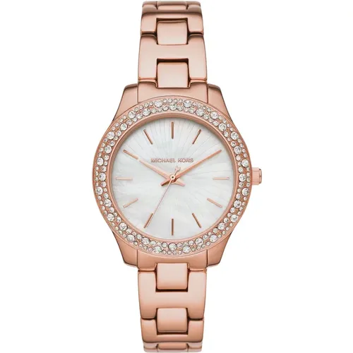 Watches, female, , Size: ONE SIZE Liliane Rose Gold Watch - Michael Kors - Modalova