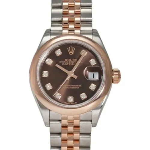 Pre-owned Rose Gold watches , female, Sizes: ONE SIZE - Rolex Vintage - Modalova