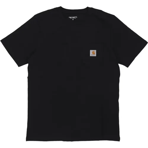 Schwarzes Pocket Tee Streetwear Shirt , Herren, Größe: S - Carhartt WIP - Modalova