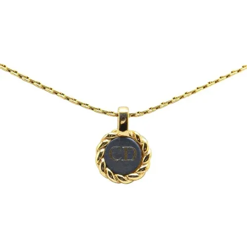 Pre-owned Jewellery, female, , Size: ONE SIZE Pre-owned Metal necklaces - Dior Vintage - Modalova