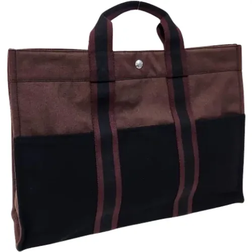 Pre-owned Tote Bags, unisex, , Size: ONE SIZE Pre-owned Canvas totes - Hermès Vintage - Modalova