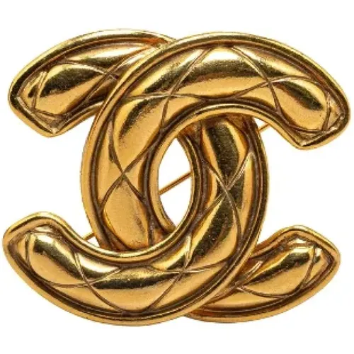 Pre-owned Jewellery, female, , Size: ONE SIZE Pre-owned Metal brooches - Chanel Vintage - Modalova