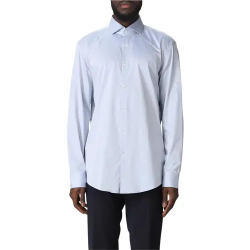 Casual Shirts, male, , Size: XS Sky Long Sleeve Dress Shirt - HUGO - Modalova