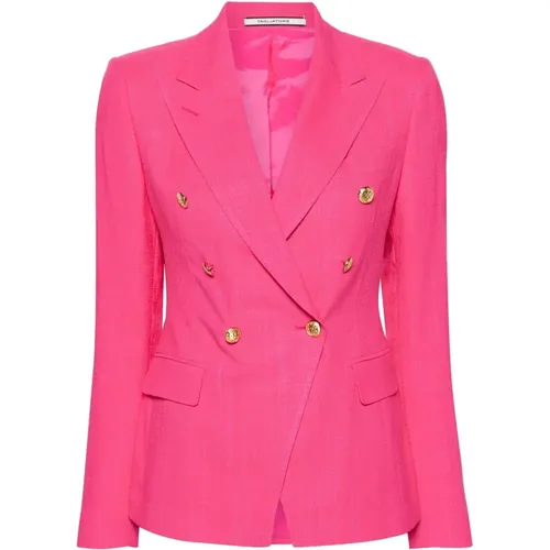 Blazers, female, , Size: S Jackets Fuchsia - Tagliatore - Modalova