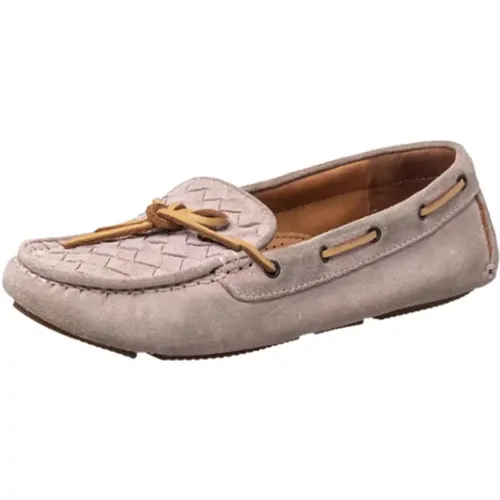 Pre-owned Flats, female, , Size: 7 US Pre-owned Suede flats - Bottega Veneta Vintage - Modalova