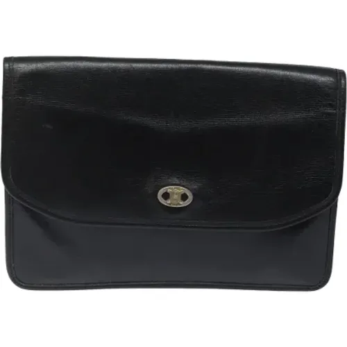 Pre-owned Leder clutches , Damen, Größe: ONE Size - Celine Vintage - Modalova