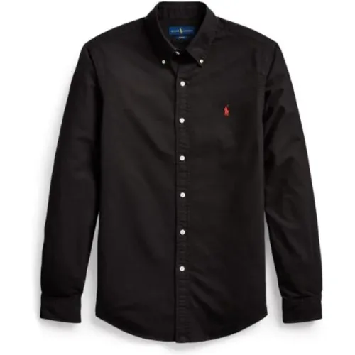 Slim Fit Garment-Dyed Oxford Shirt , male, Sizes: 2XL, M, S - Polo Ralph Lauren - Modalova