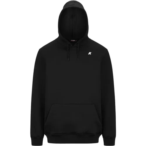 Schwarzer reiner Hoodie , Herren, Größe: XL - K-way - Modalova