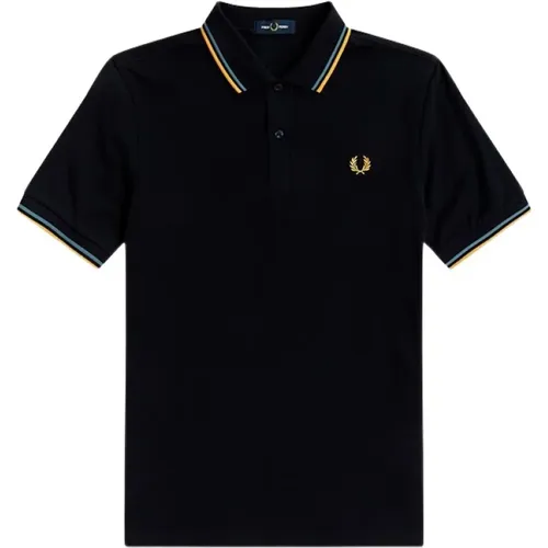 Polo Shirts, male, , Size: S 2-Color Cotton Polo Shirt - Fred Perry - Modalova