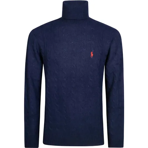 Turtlenecks, male, , Size: XL Wool Turtleneck Sweater - Polo Ralph Lauren - Modalova