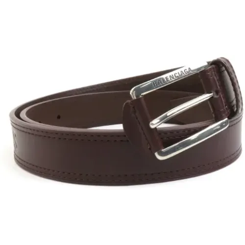 Pre-owned Belts, male, , Size: ONE SIZE Pre-owned Leather belts - Balenciaga Vintage - Modalova