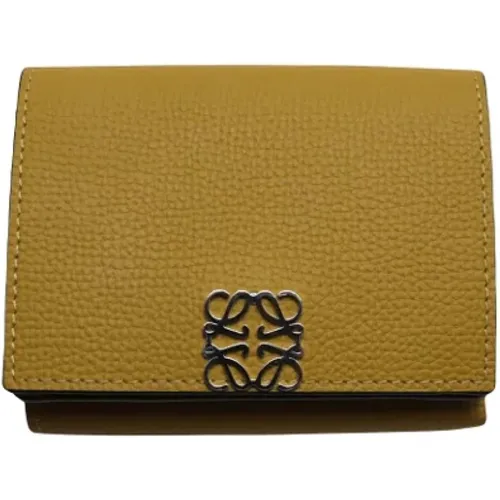 Pre-owned Wallets, female, , Size: ONE SIZE Pre-owned Suede wallets - Loewe Pre-owned - Modalova