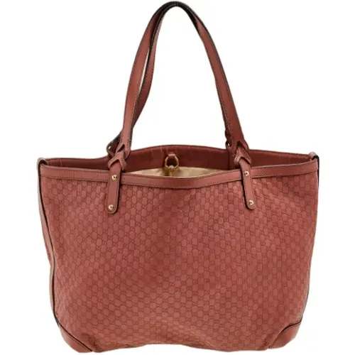 Pre-owned Tote Bags, female, , Size: ONE SIZE Pre-owned Leather totes - Gucci Vintage - Modalova