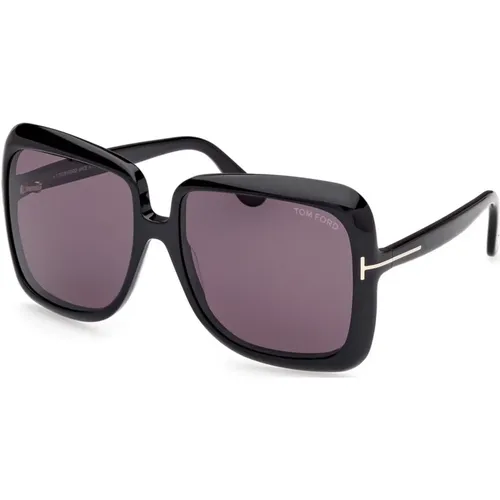 Sunglasses, female, , Size: 59 MM Lorelai Sunglasses /Smoke Violet - Tom Ford - Modalova