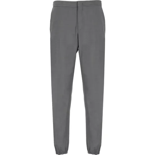 Grey Wool Elastic Waist Pants , male, Sizes: S, XS, M - Ermenegildo Zegna - Modalova