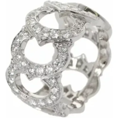 Pre-owned Jewellery, female, , Size: ONE SIZE Pre-owned White Gold rings - Cartier Vintage - Modalova