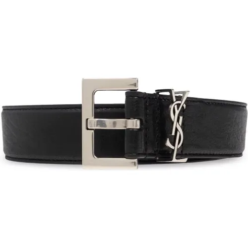 Belts, male, , Size: 100 CM Belt with logo - Saint Laurent - Modalova