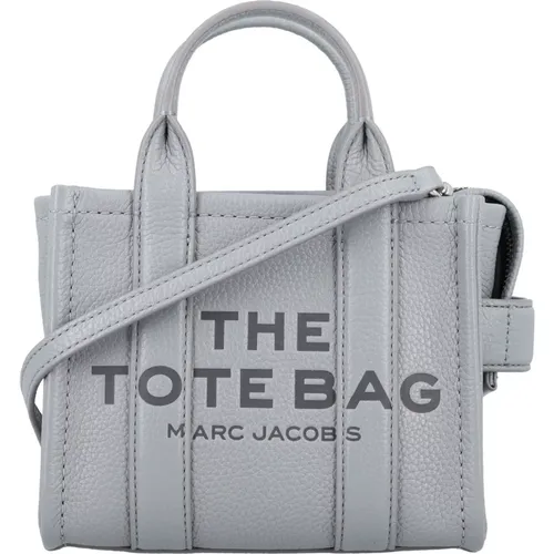 Wolf Graue Mini Tote Leder Tasche - Marc Jacobs - Modalova