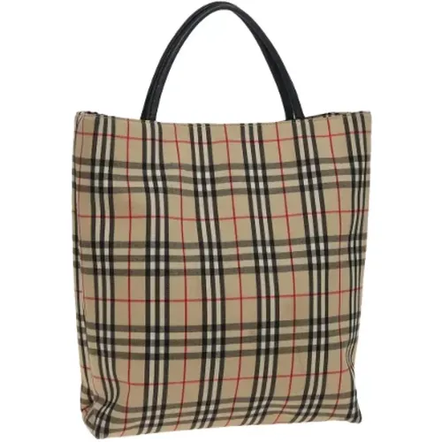 Pre-owned Tote Bags, female, , Size: ONE SIZE Pre-owned Canvas handbags - Burberry Vintage - Modalova