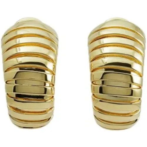 Pre-owned Jewellery, female, , Size: ONE SIZE Pre-owned Gold earrings - Bvlgari Vintage - Modalova