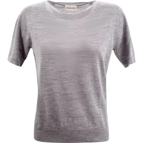 Grey Wool-Silk Blend Sweater , female, Sizes: M, XS - P.a.r.o.s.h. - Modalova