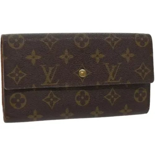 Pre-owned Wallets, female, , Size: ONE SIZE Pre-owned Canvas wallets - Louis Vuitton Vintage - Modalova