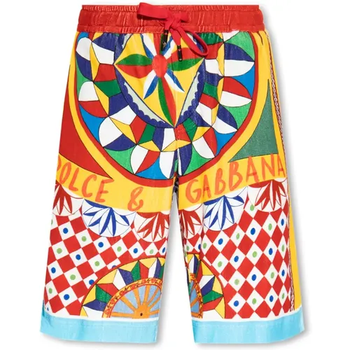 Cotton shorts , male, Sizes: M - Dolce & Gabbana - Modalova