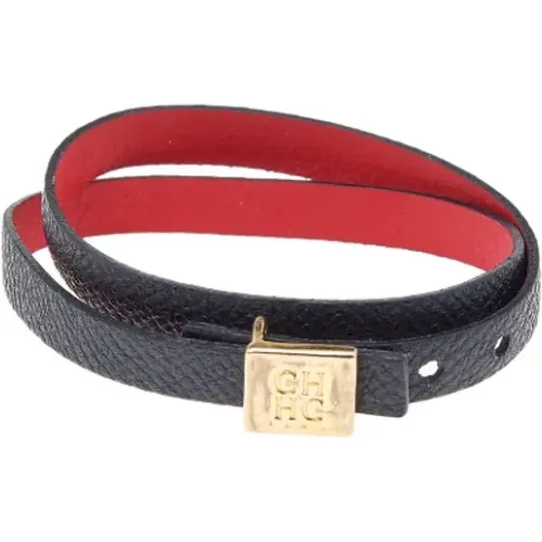 Pre-owned Jewellery, female, , Size: ONE SIZE Pre-owned Leather bracelets - Carolina Herrera Pre-owned - Modalova