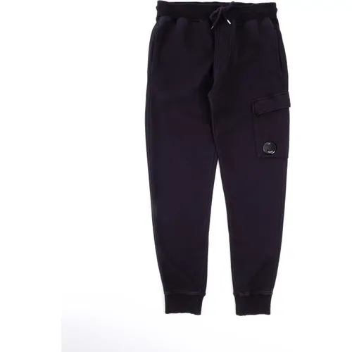 Brushed Cargo Sweatpants with Resist Dyed , male, Sizes: M, L, XL - C.P. Company - Modalova