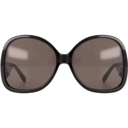 Schwarze Acetat-Sonnenbrille - Hyper Stil - Courrèges - Modalova