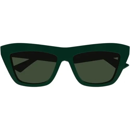 Bold Geometric Acetate Sunglasses , unisex, Sizes: ONE SIZE - Bottega Veneta - Modalova