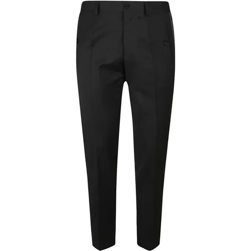 Chinos, male, , Size: XL Elevate Your Casual Style with Wool Blend Trousers - Dolce & Gabbana - Modalova