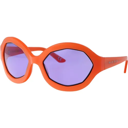 Cloudy Vision Sunglasses , female, Sizes: 63 MM - Marni - Modalova