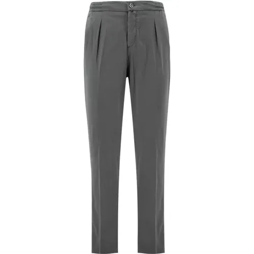 Chinos, male, , Size: W32 Casual Lyocell Trousers - Kiton - Modalova